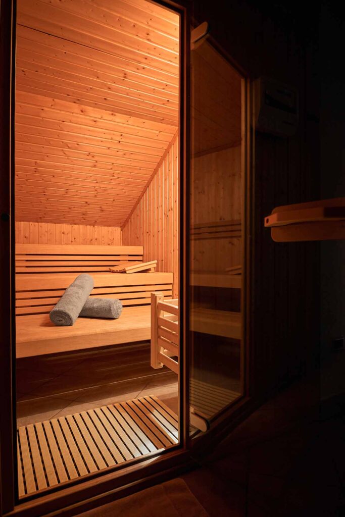 Sauna in villa